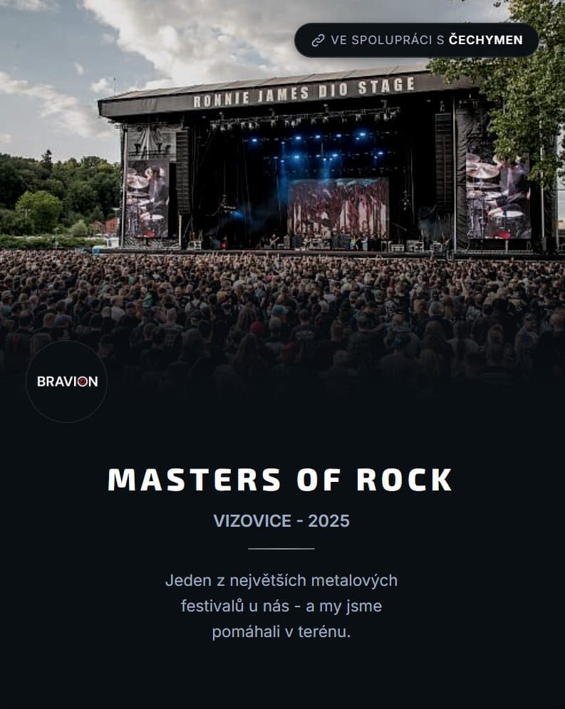 Security tým na festivalu Masters of Rock Vizovice